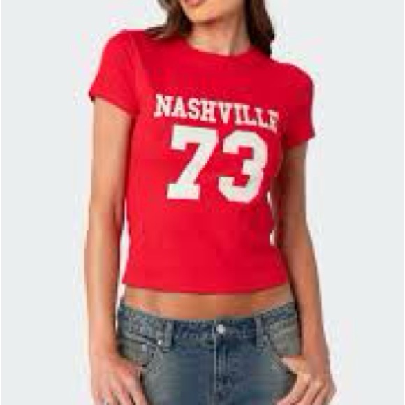 Edikted Nashville 73 Baby Tee  Brand New